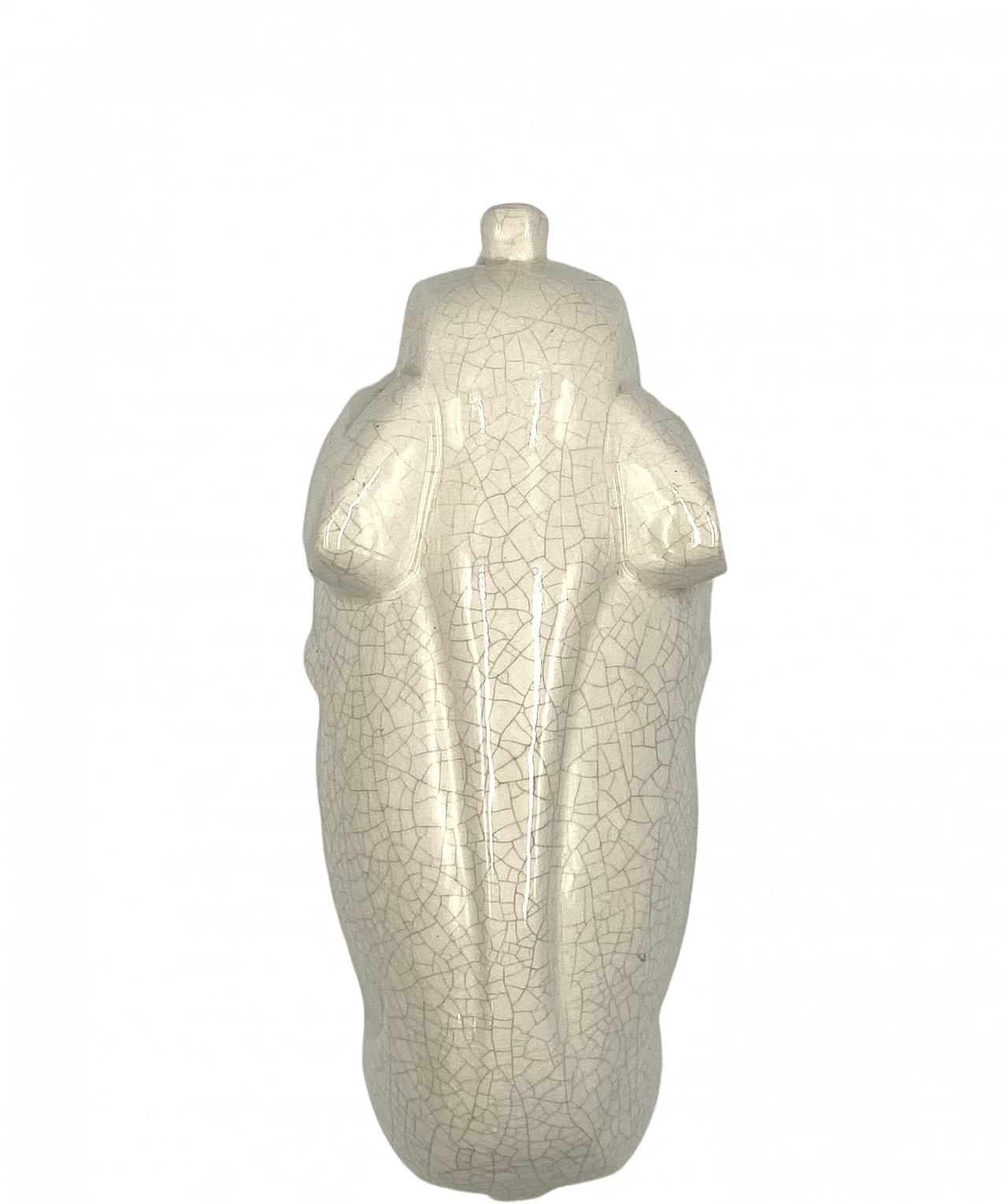 Elephant sculpture in craquelé porcelain by Charles Lemanceau, 1930s 15