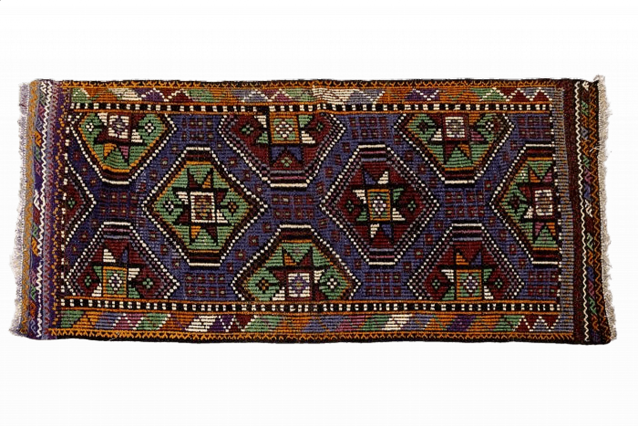 Tappeto Kelim nomade turco, anni '60 10