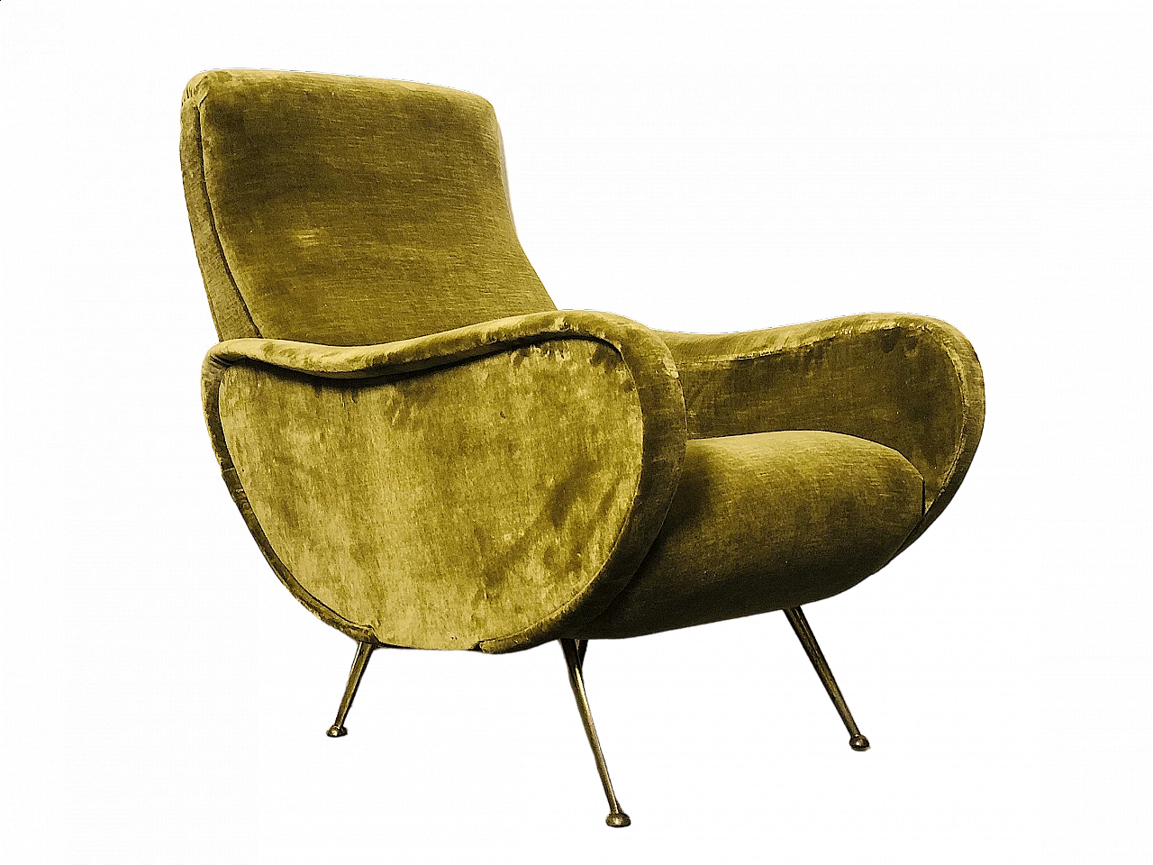 Lady velvet armchair by Marco Zanuso for Arflex, 1950s 12