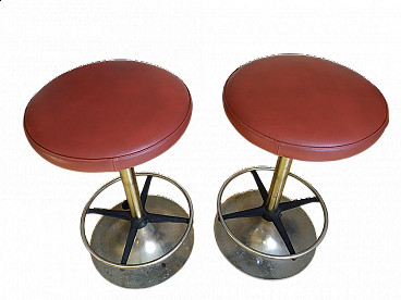 Pair of bar stools by Centro Studi Busnelli, 1989