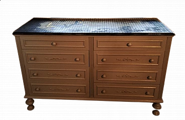 Cassettone Love con piano con mosaico Bisazza, anni '60