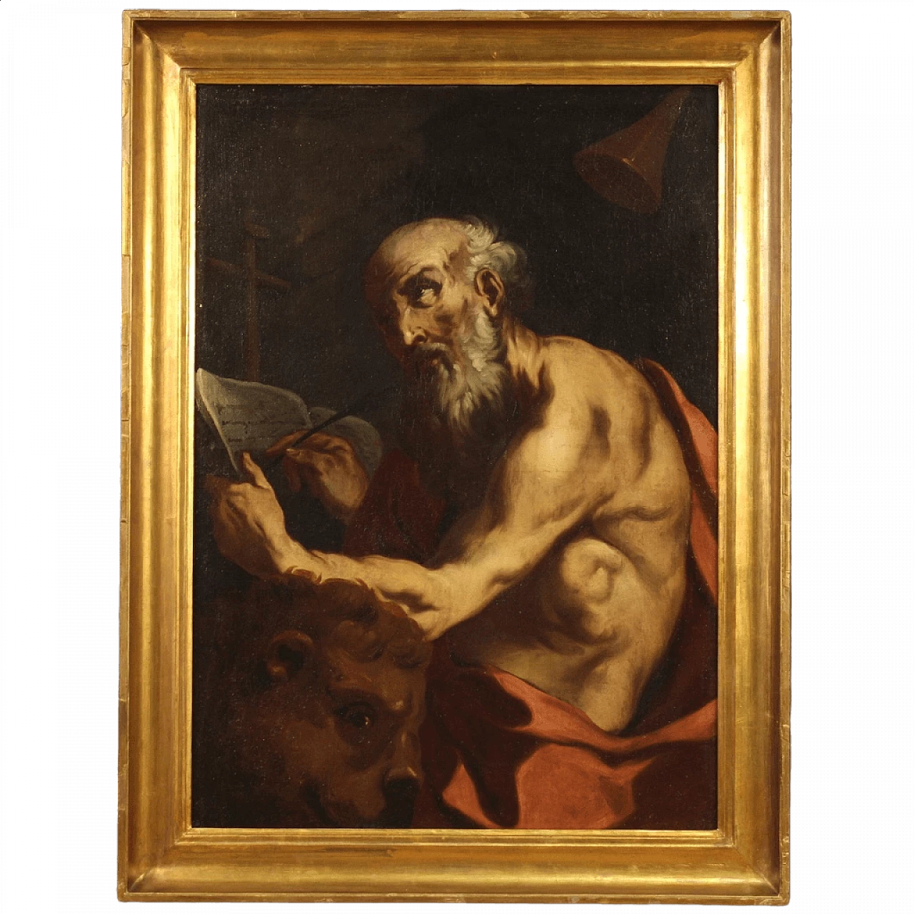 Oil on canvas depicting Saint Jerome, 17th century 13