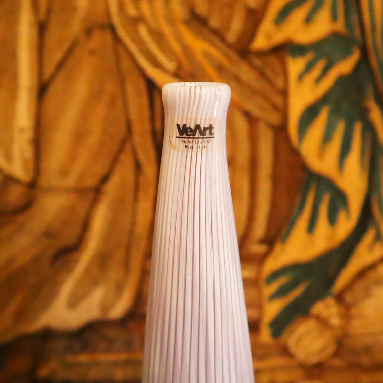 Murano glass vase by Veart Venezia, 1980s 5