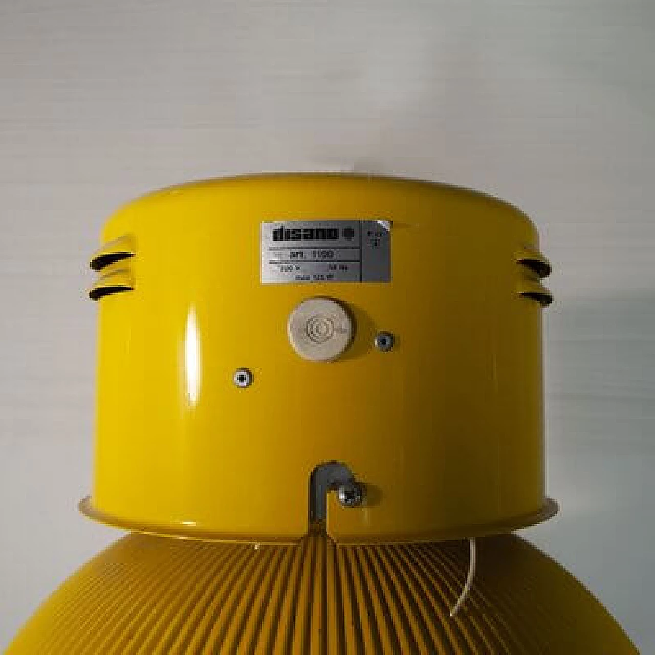 Industrial lamp attributed to Disano in yellow aluminium, 1980s 4