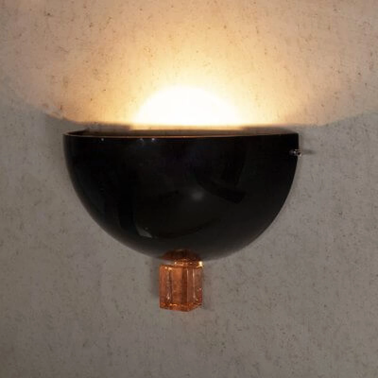 Murano glass wall light by Venini, 1980s 7