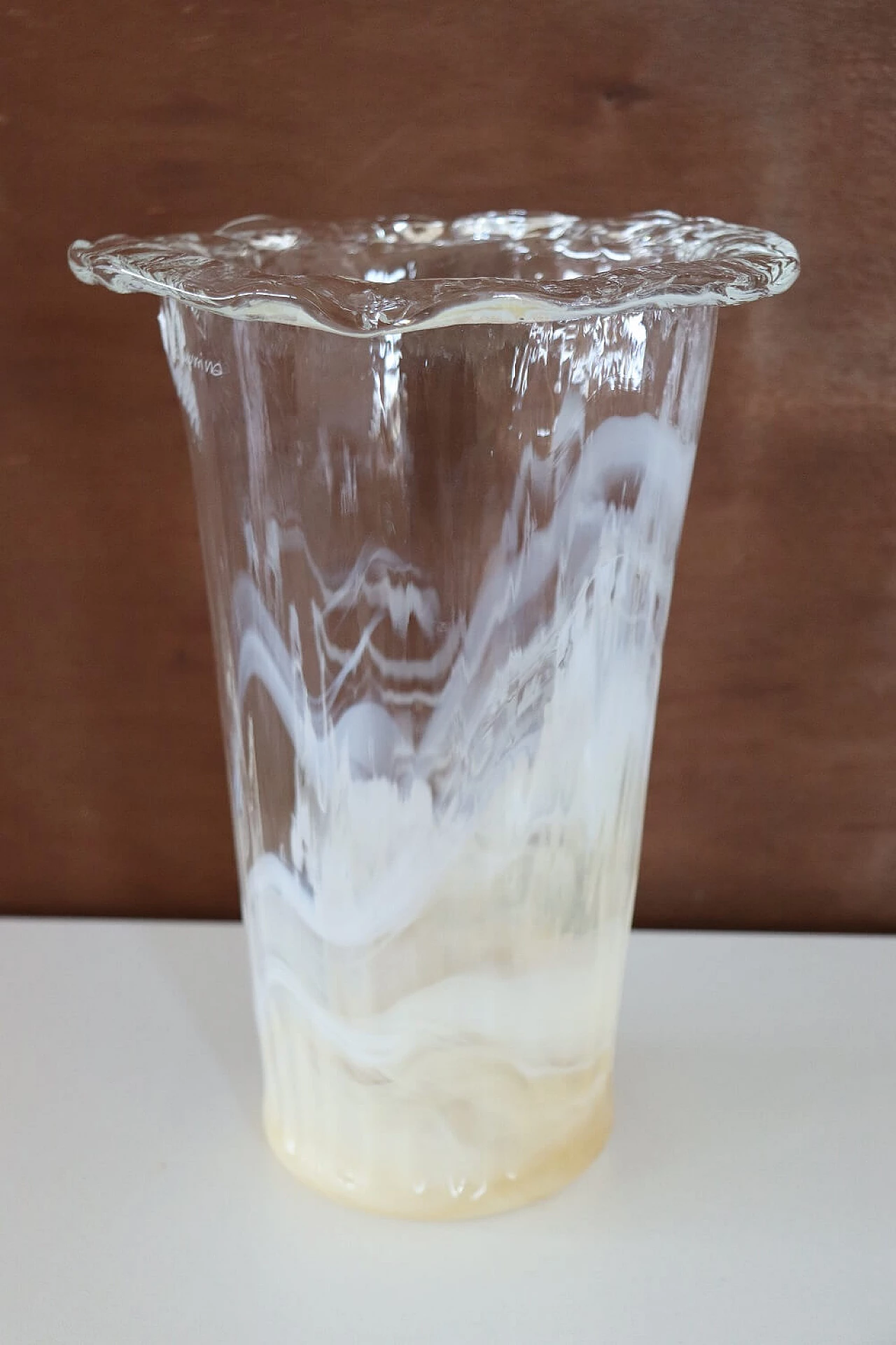 Vaso in vetro di Murano firmato La Murrina, anni '80 5