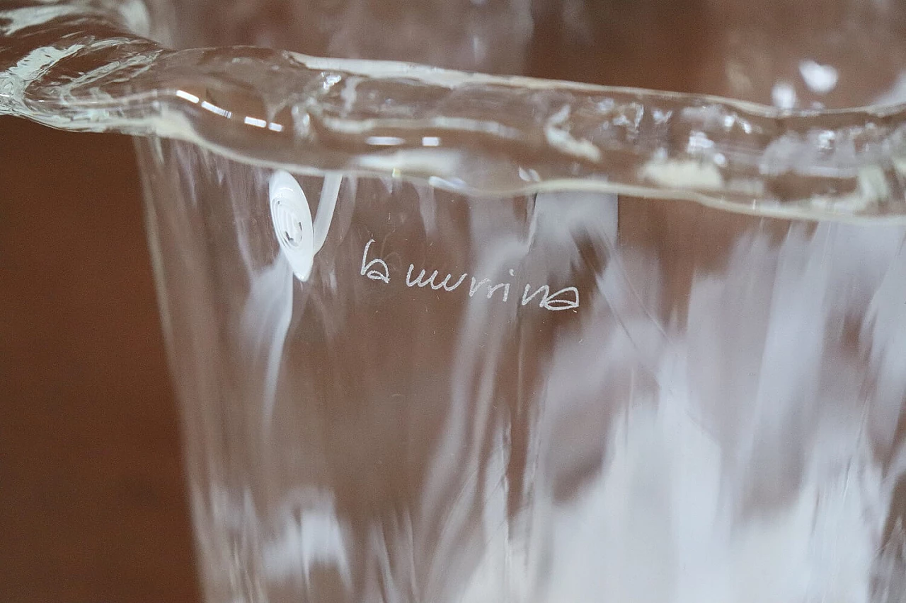Vaso in vetro di Murano firmato La Murrina, anni '80 6