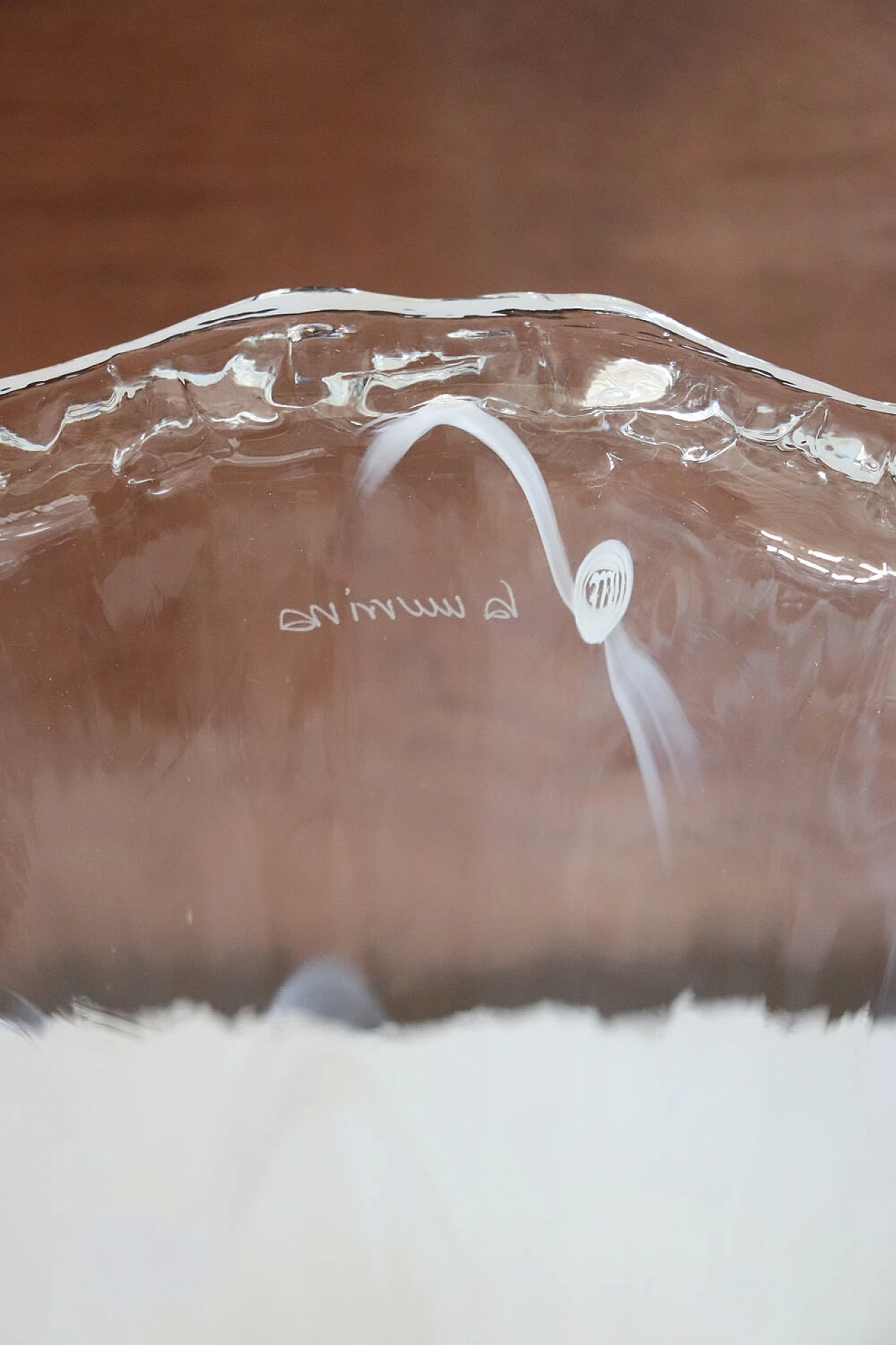 Vaso in vetro di Murano firmato La Murrina, anni '80 9