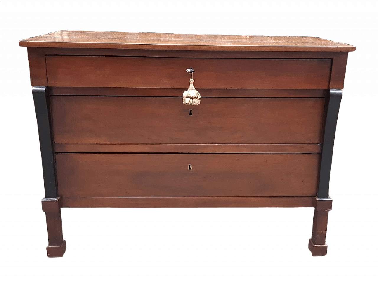 Empire walnut dresser, 19th century 7