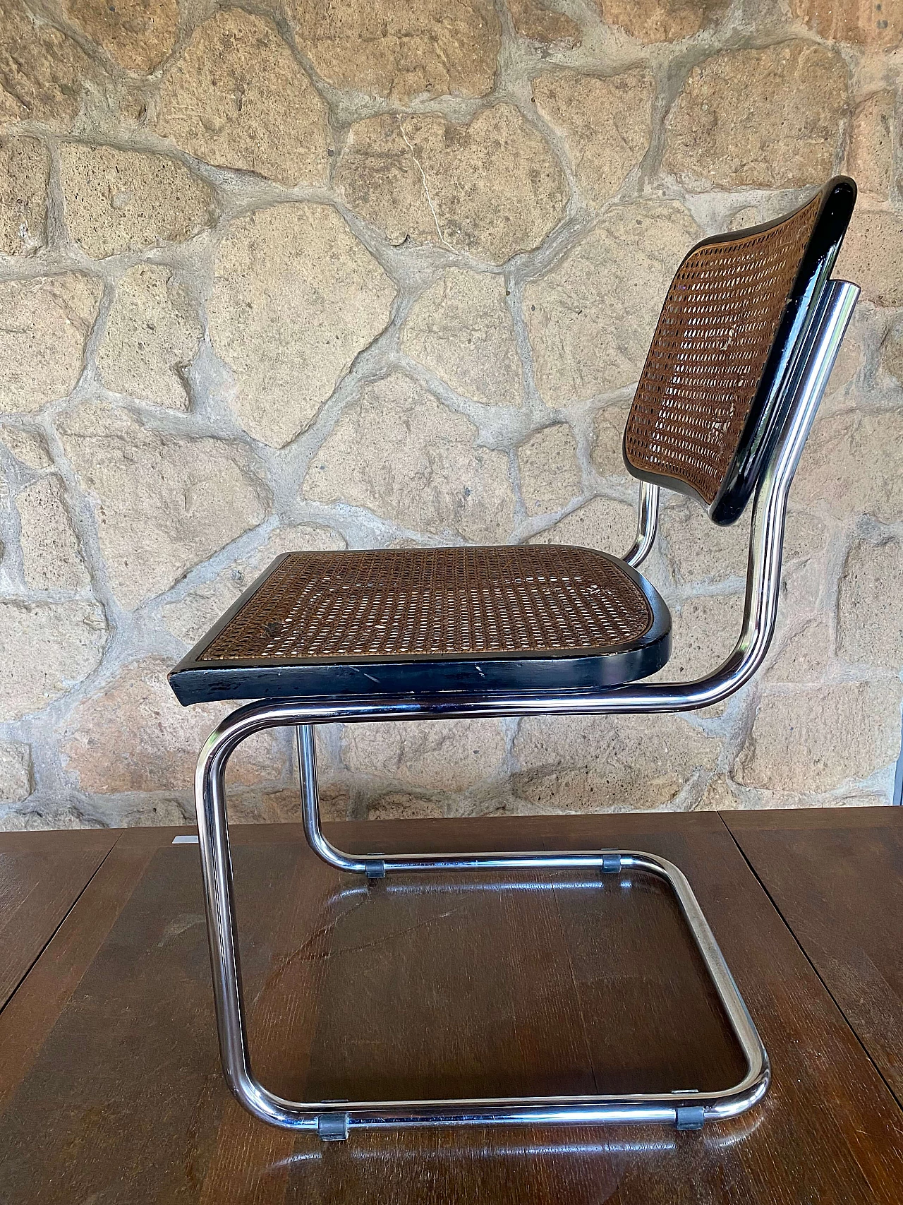 Cesca chair by Marcel Breuer in Vienna straw, 1970s 2