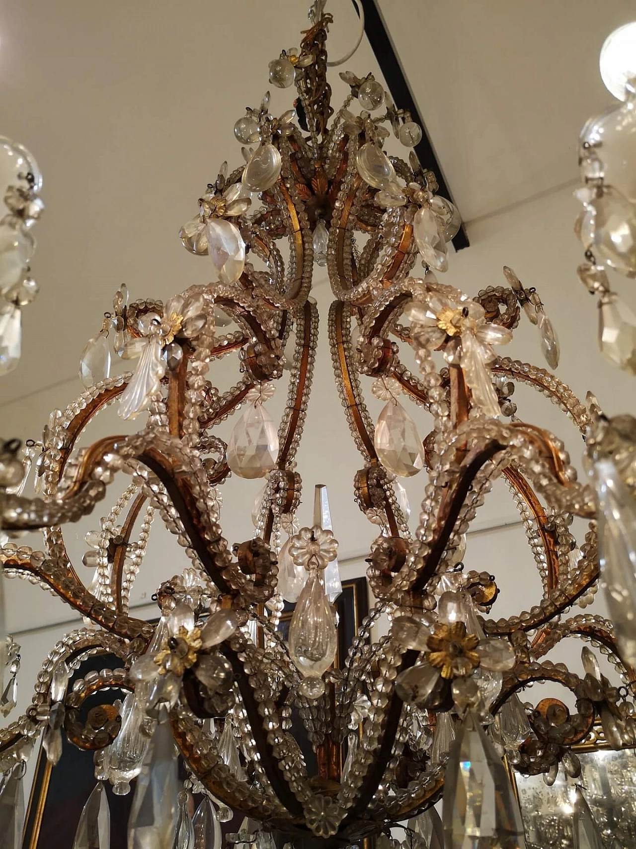 8-light chandelier with wavy arms, 20th century 7