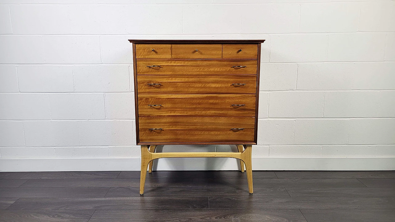 Wooden chest of drawers by Alfred Cox for AC Furniture, 1950s 2