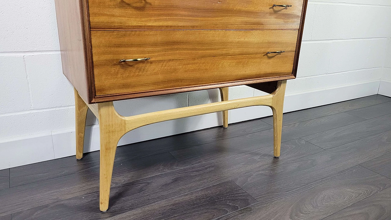 Wooden chest of drawers by Alfred Cox for AC Furniture, 1950s 4