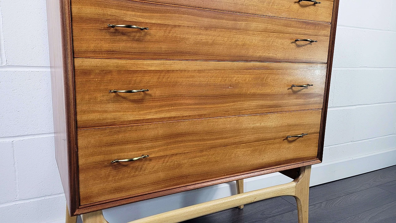 Wooden chest of drawers by Alfred Cox for AC Furniture, 1950s 5