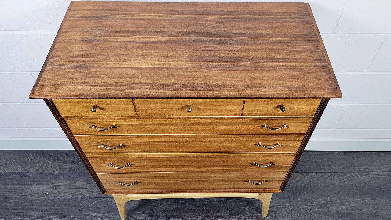 Wooden chest of drawers by Alfred Cox for AC Furniture, 1950s 8