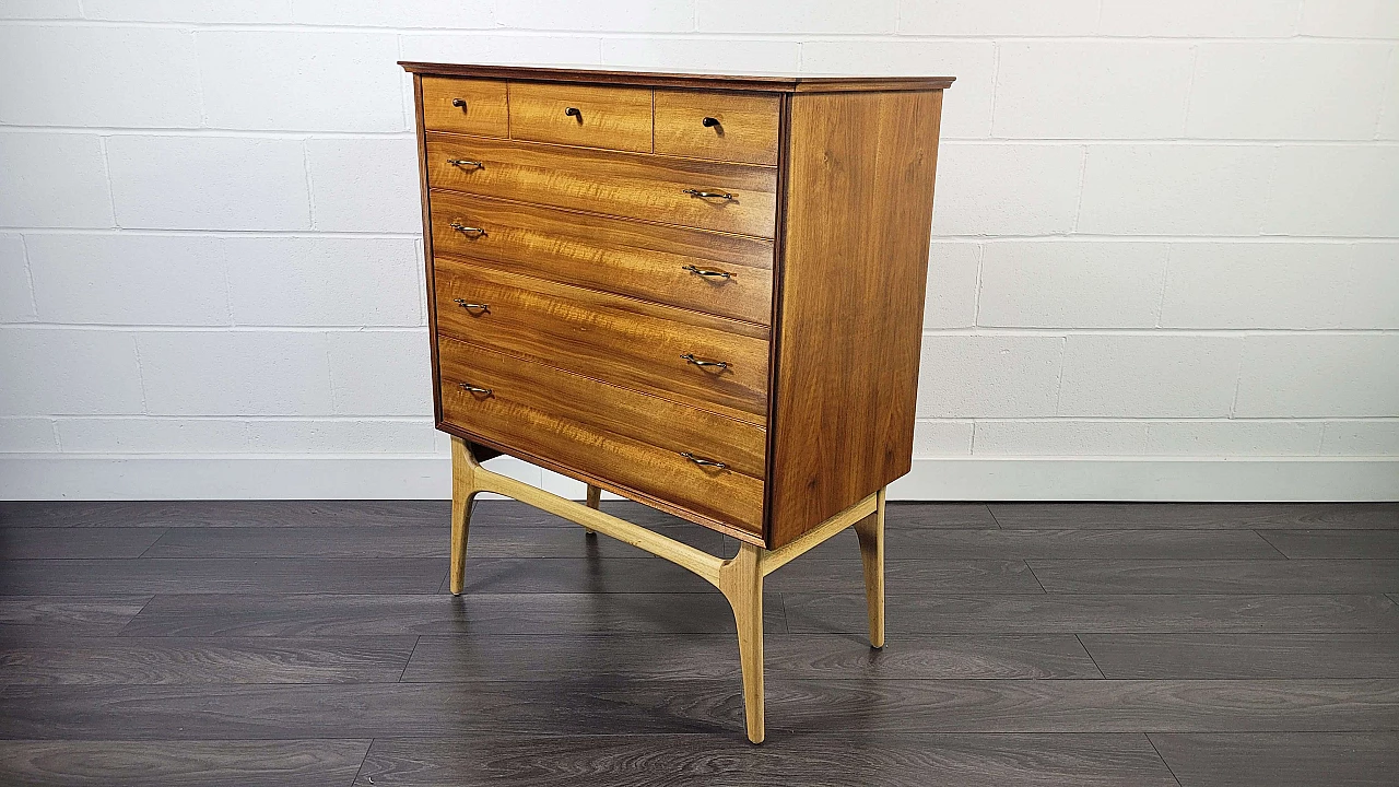 Wooden chest of drawers by Alfred Cox for AC Furniture, 1950s 17