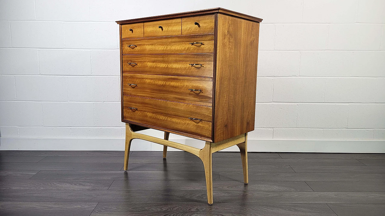 Wooden chest of drawers by Alfred Cox for AC Furniture, 1950s 18