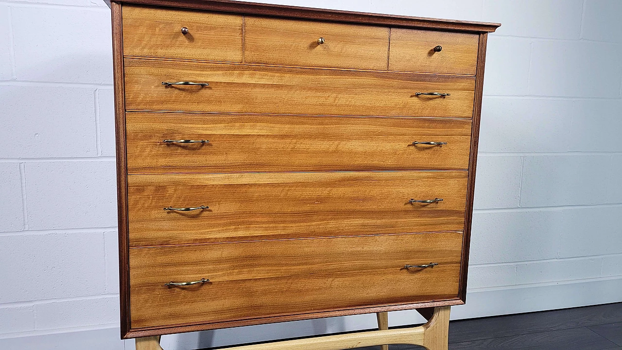 Wooden chest of drawers by Alfred Cox for AC Furniture, 1950s 21