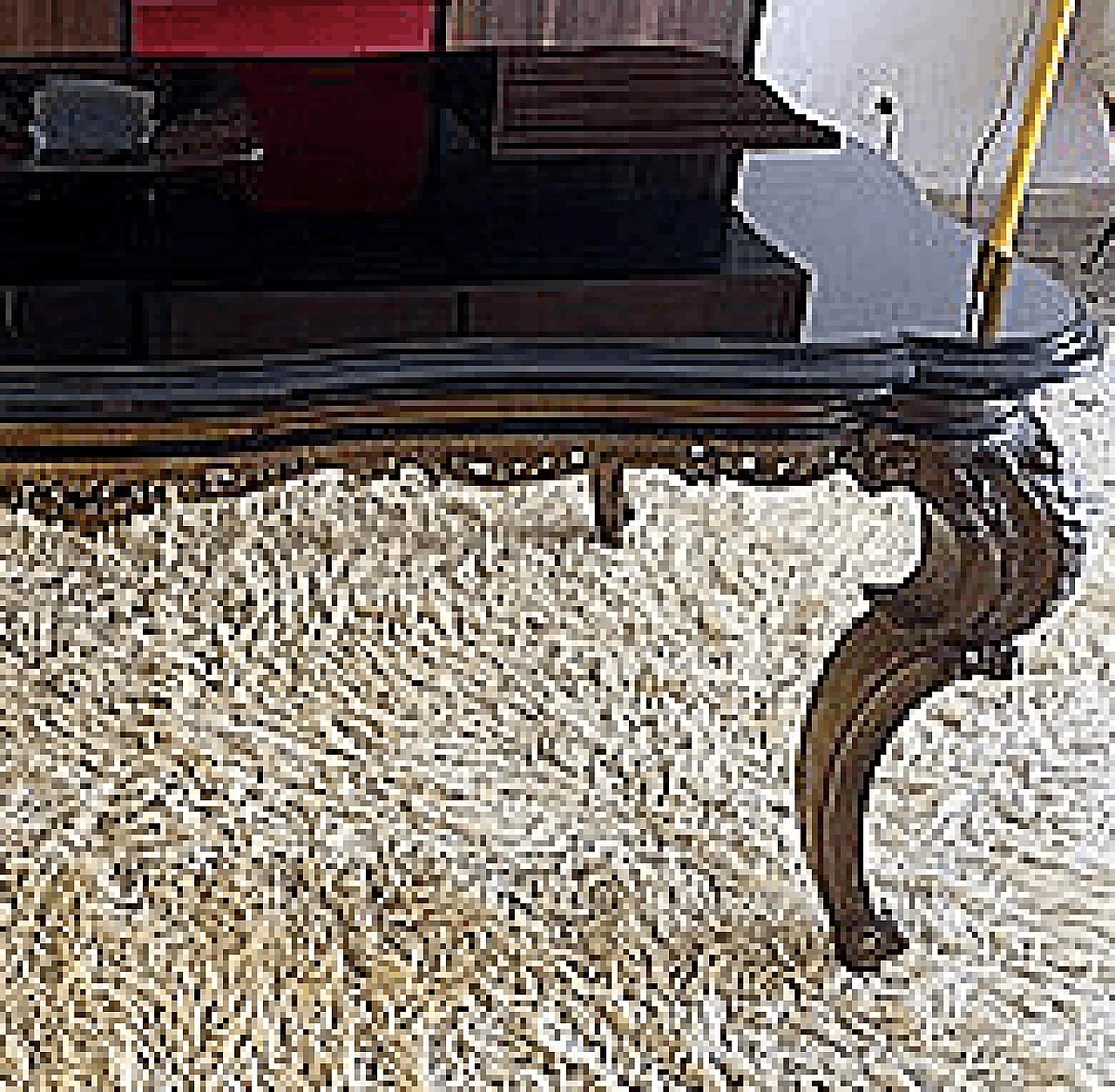Baroque style inlaid wooden table, 1950s 3