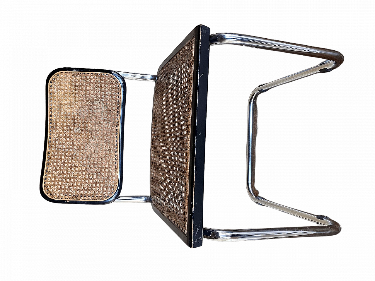 Cesca chair by Marcel Breuer in Vienna straw, 1970s 23