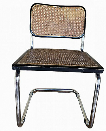 Cesca chair by Marcel Breuer in Vienna straw, 1970s