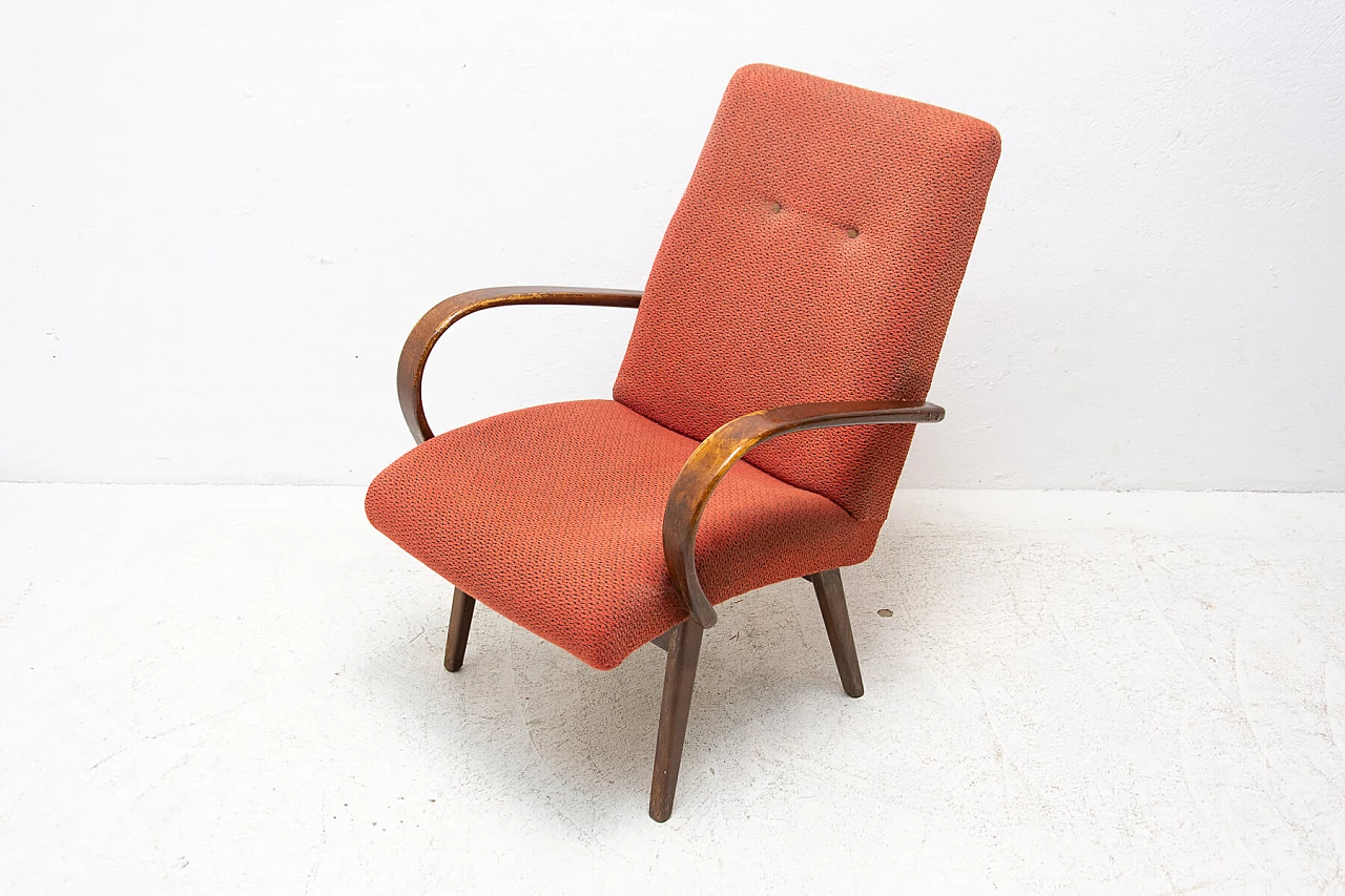 Coppia di poltrone di Jaroslav Šmídek in legno curvato, anni '60 16