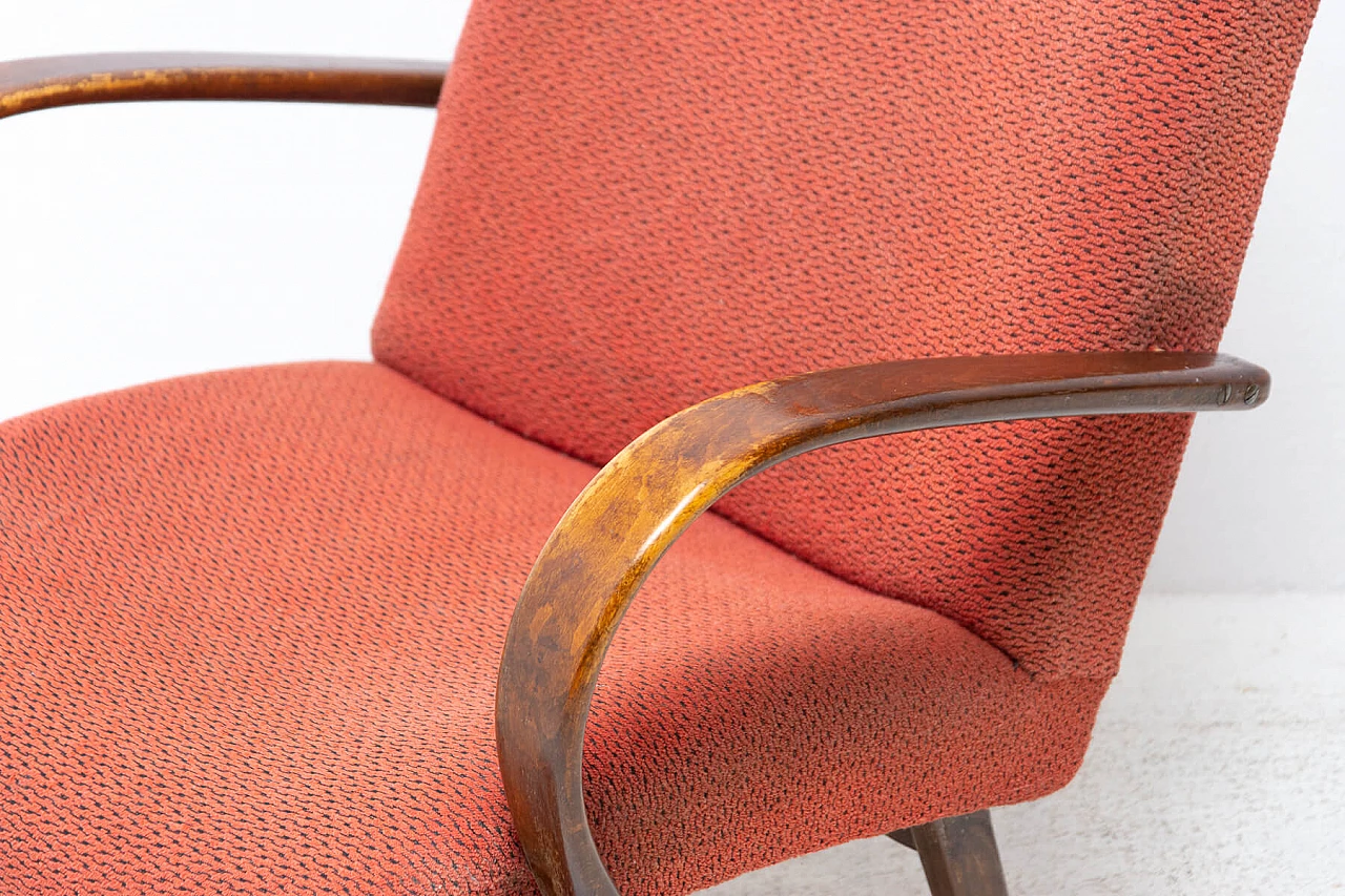 Coppia di poltrone di Jaroslav Šmídek in legno curvato, anni '60 17