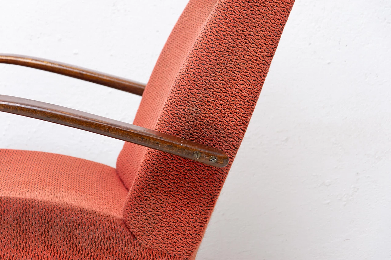 Coppia di poltrone di Jaroslav Šmídek in legno curvato, anni '60 20