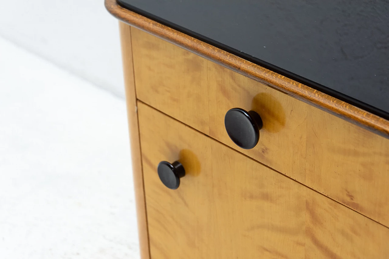 Coppia di comodini in noce di UP Zavody, anni '50 25