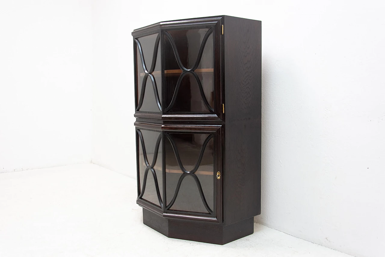 Libreria a piani in stile Art Nouveau in quercia, anni '10 5