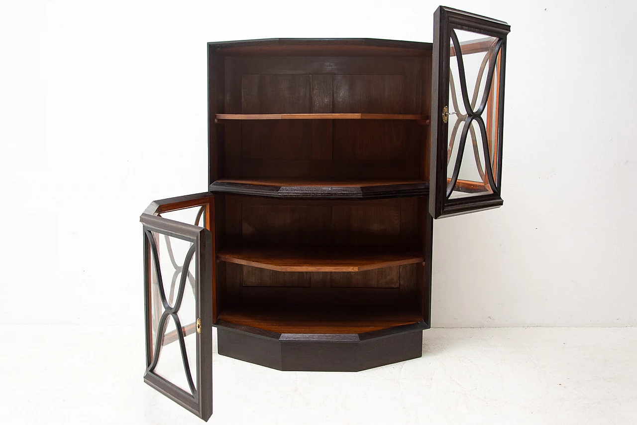 Art Nouveau oak bookcase with shelves, 1910s 9