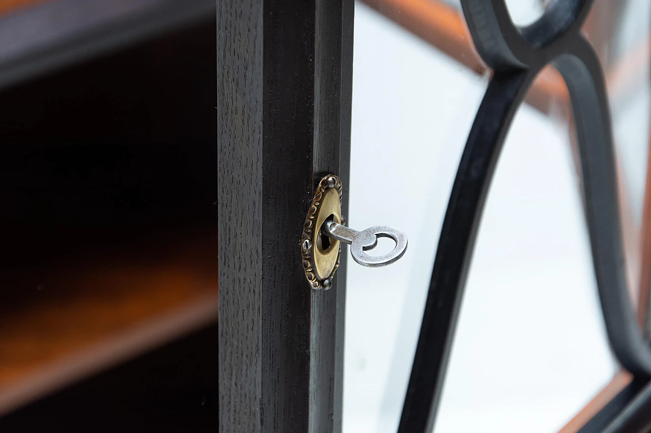 Libreria a piani in stile Art Nouveau in quercia, anni '10 11