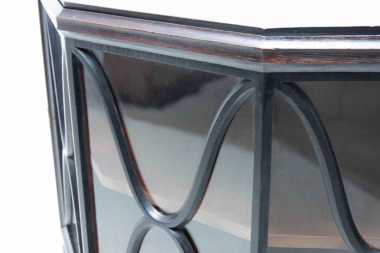 Libreria a piani in stile Art Nouveau in quercia, anni '10 12