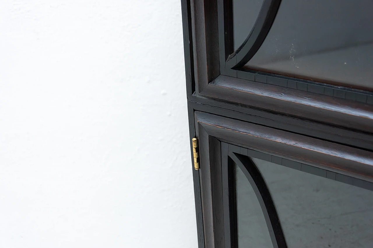 Libreria a piani in stile Art Nouveau in quercia, anni '10 14