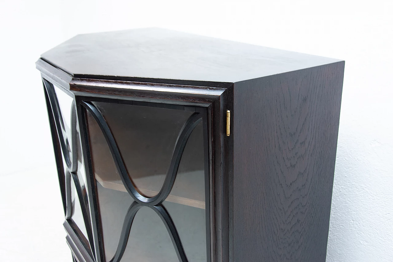 Libreria a piani in stile Art Nouveau in quercia, anni '10 15