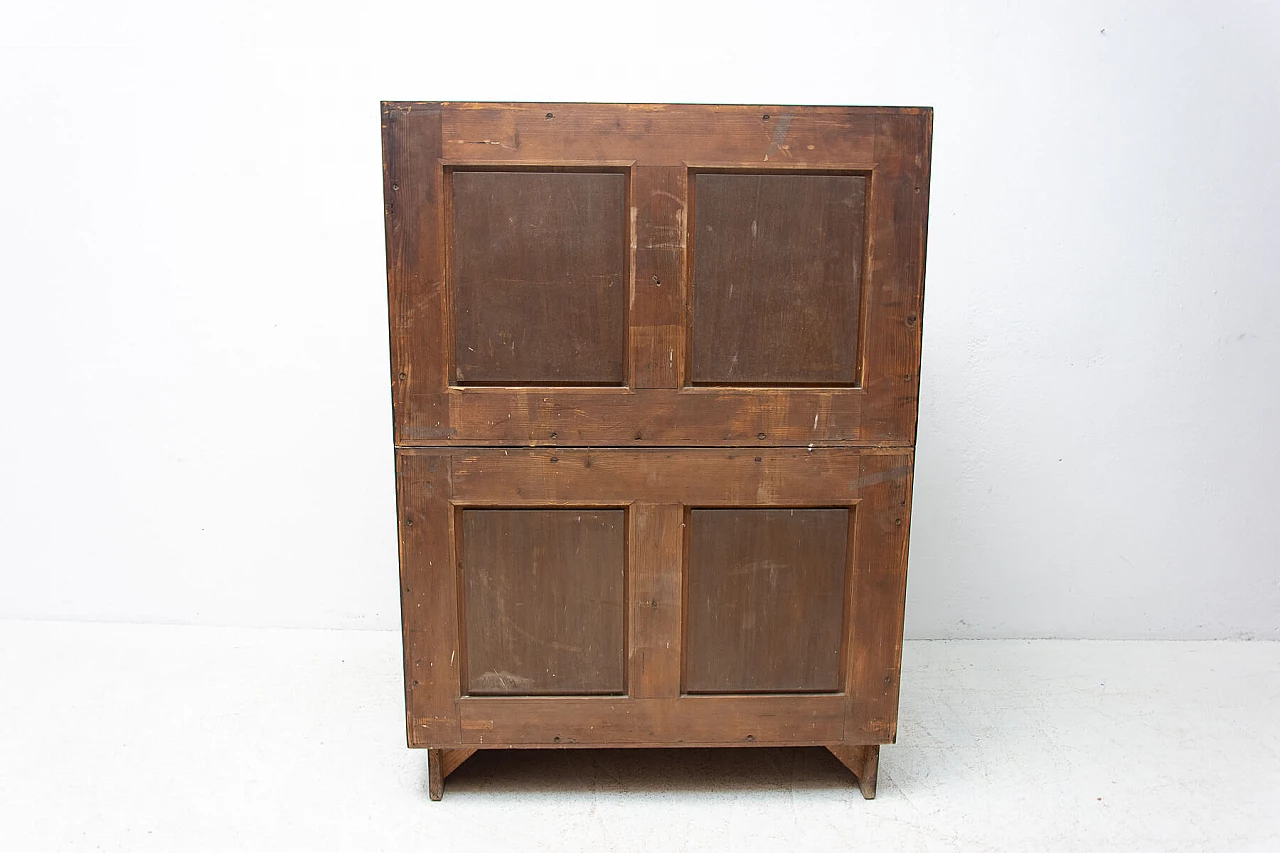 Libreria a piani in stile Art Nouveau in quercia, anni '10 16