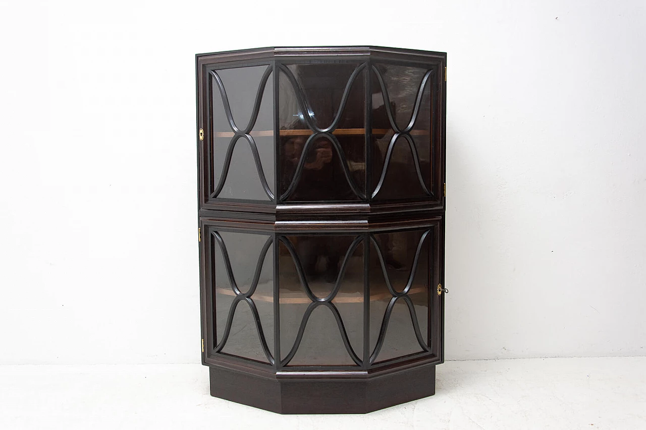 Libreria a piani in stile Art Nouveau in quercia, anni '10 17