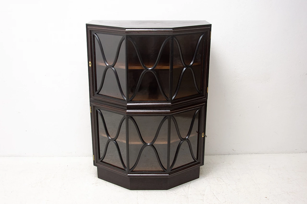 Libreria a piani in stile Art Nouveau in quercia, anni '10 18