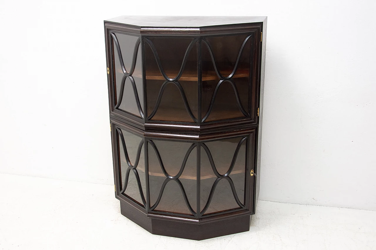 Libreria a piani in stile Art Nouveau in quercia, anni '10 19