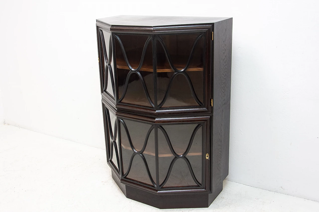 Libreria a piani in stile Art Nouveau in quercia, anni '10 21