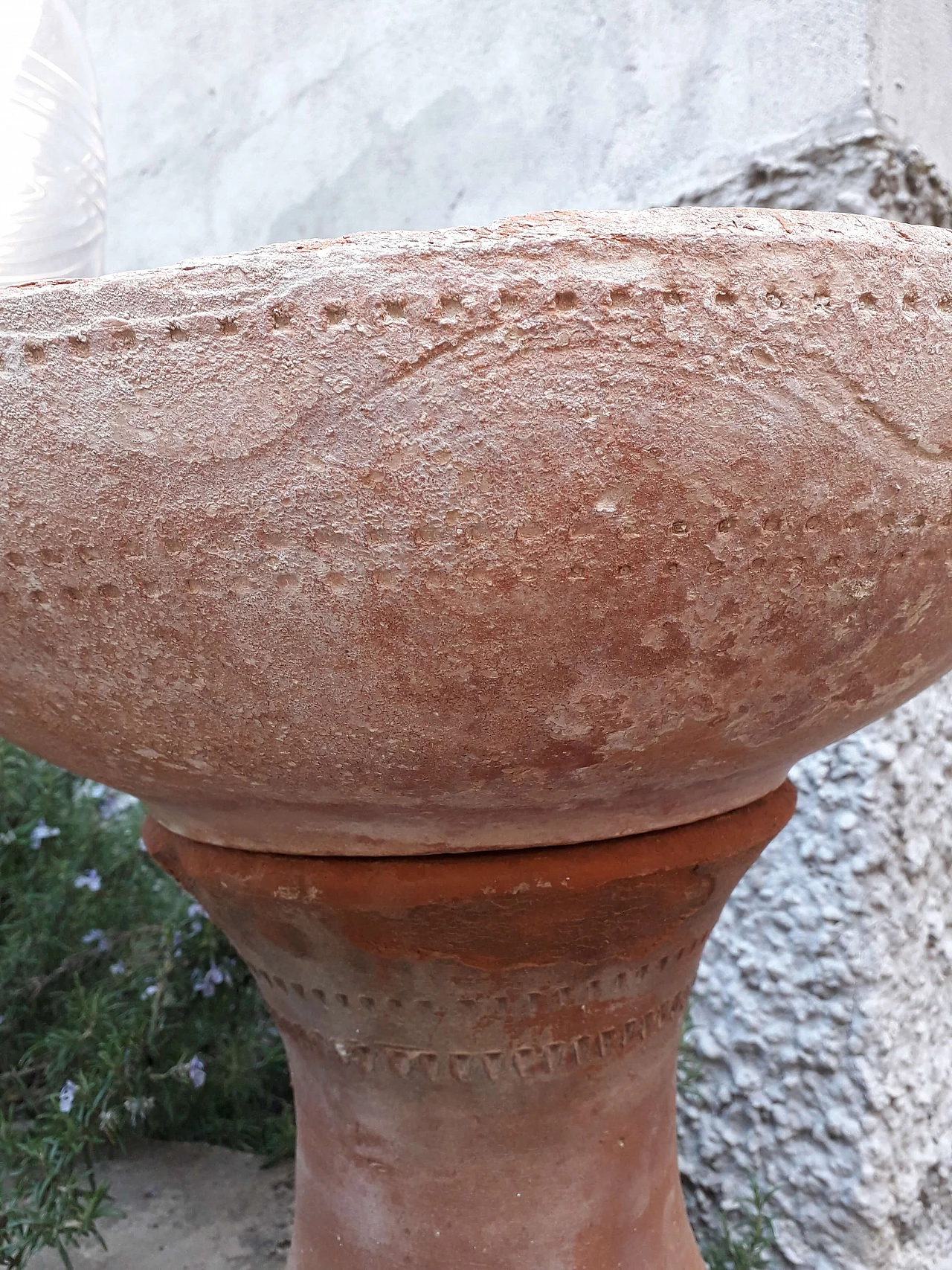 Hand-turned and decorated terracotta vase, 1930s 4