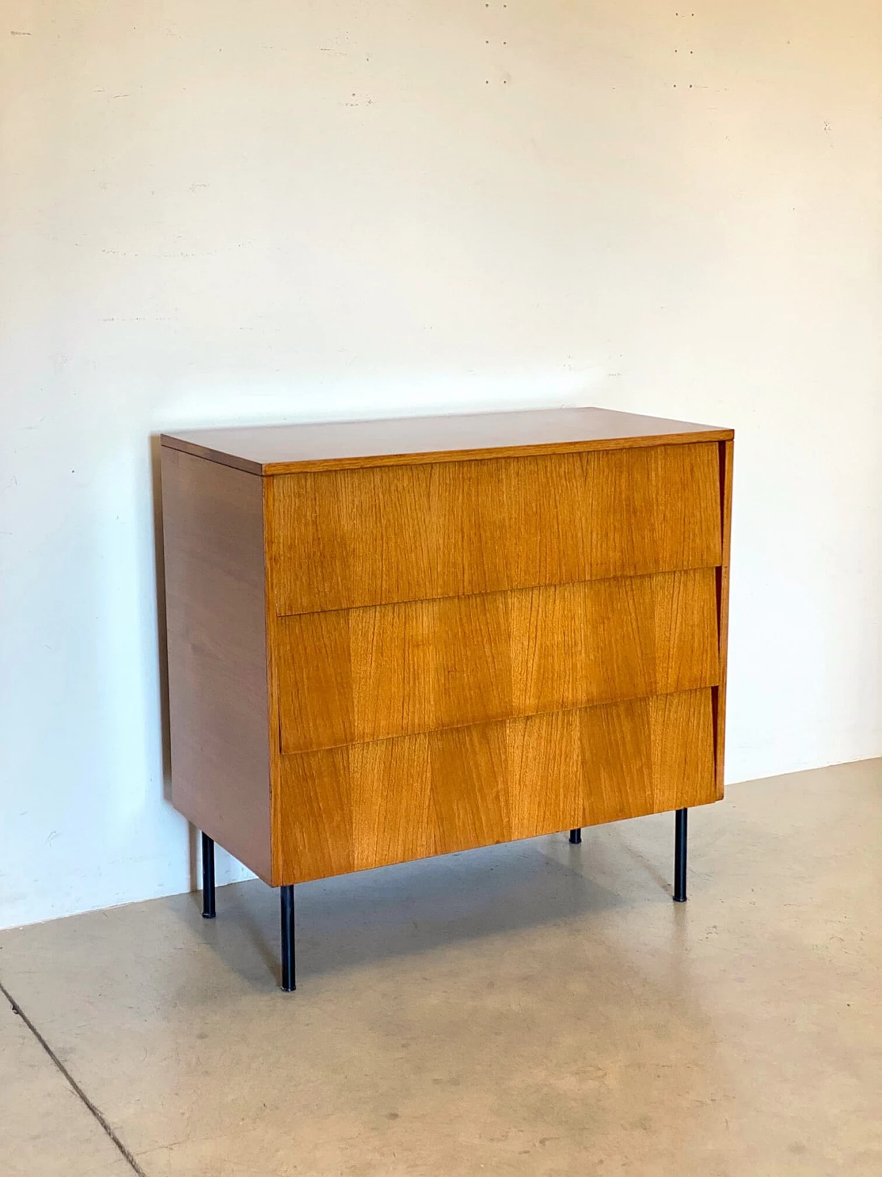 ISA Bergamo teak flap desk chest of drawers, 1960s 1