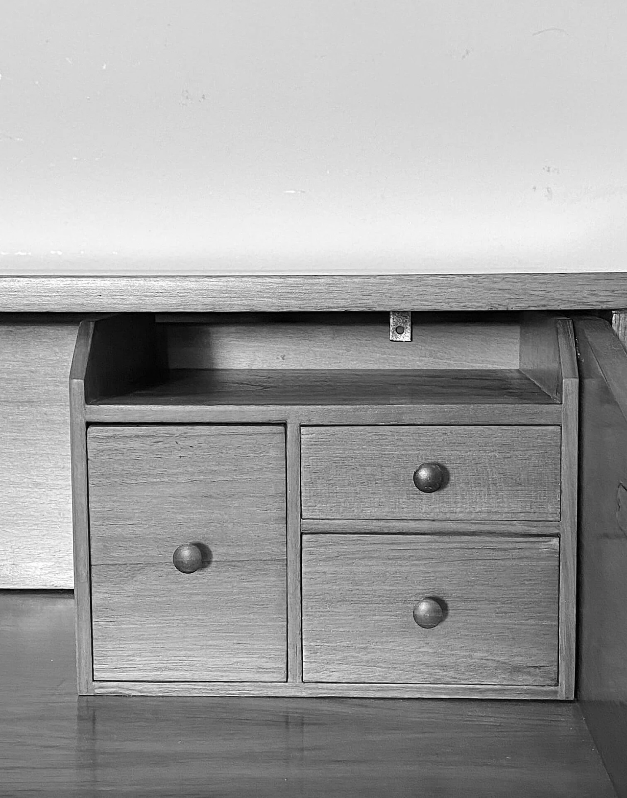 ISA Bergamo teak flap desk chest of drawers, 1960s 6