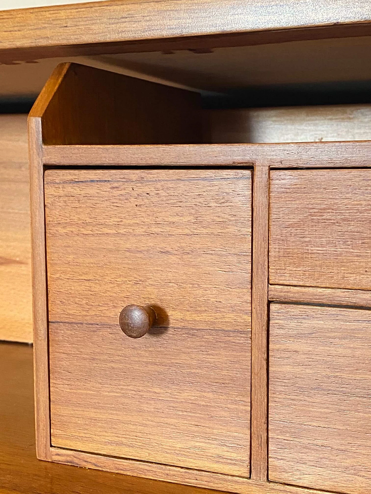 ISA Bergamo teak flap desk chest of drawers, 1960s 7