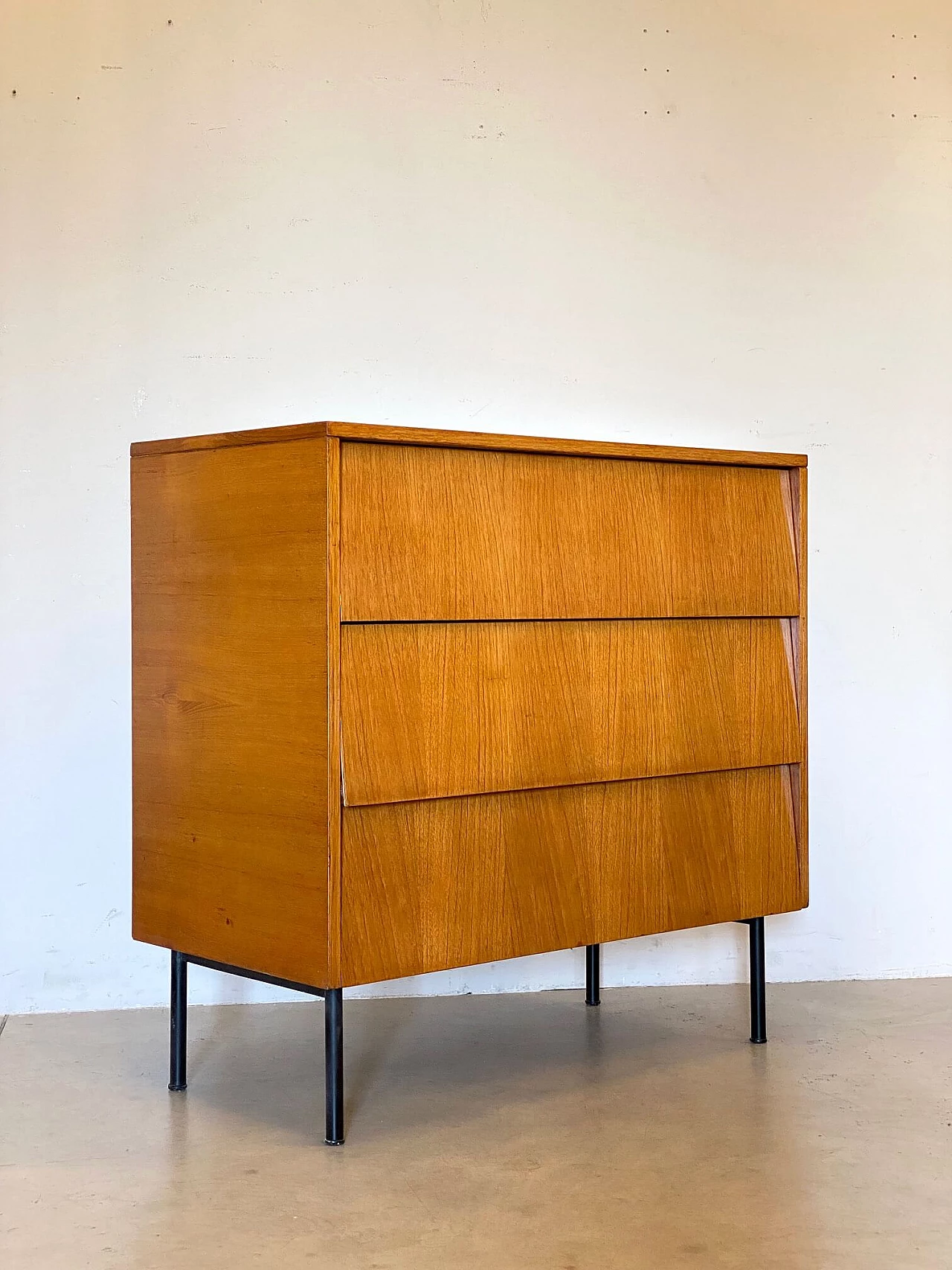 ISA Bergamo teak flap desk chest of drawers, 1960s 11