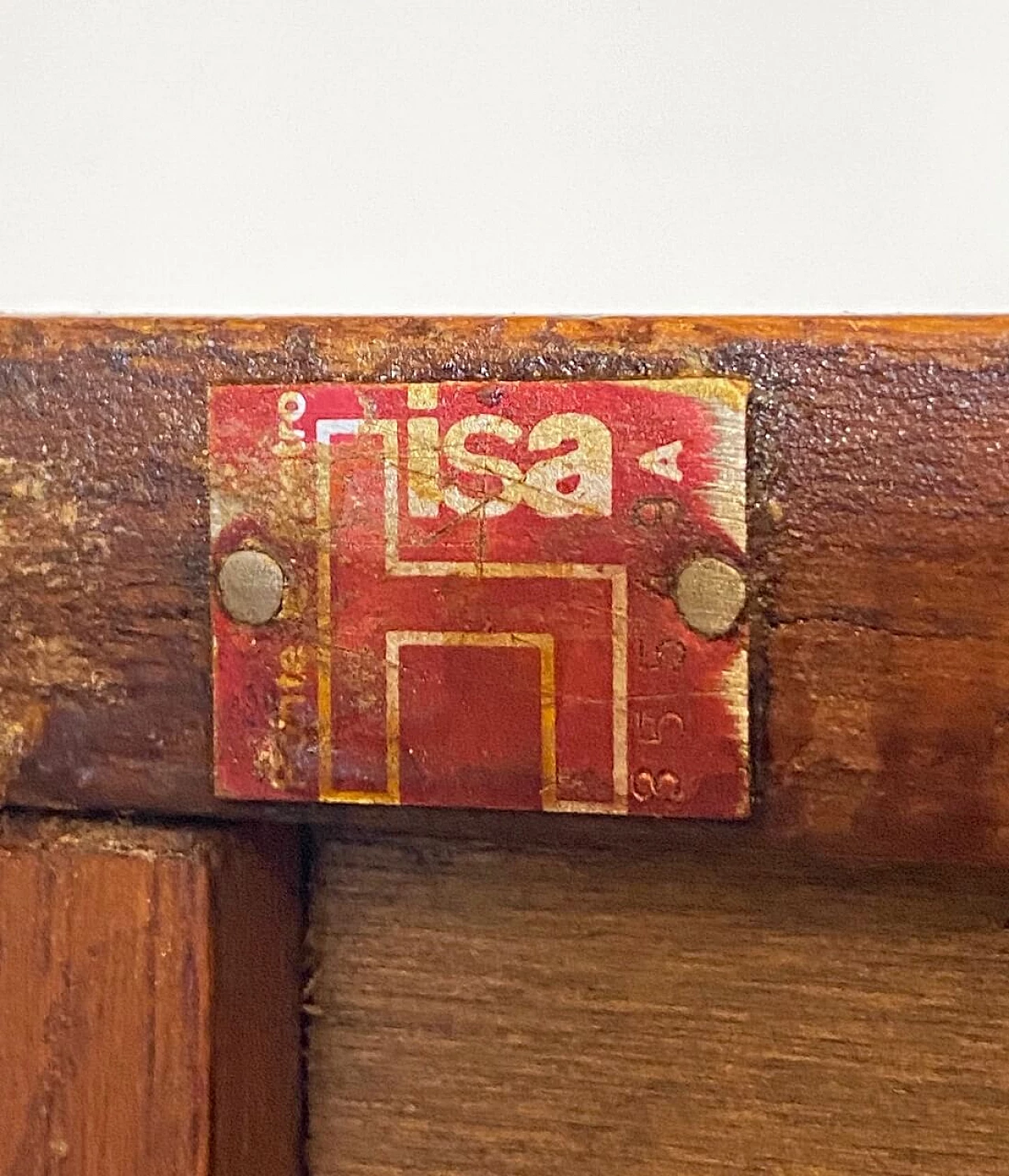 ISA Bergamo teak flap desk chest of drawers, 1960s 15
