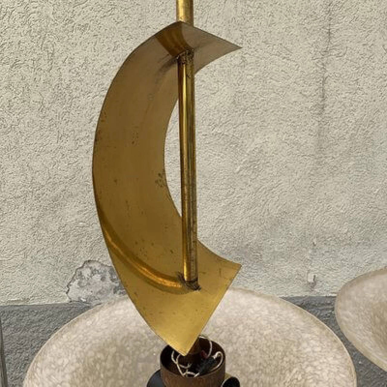 Lampadario a vela in vetro di Murano e ottone, anni '60 13