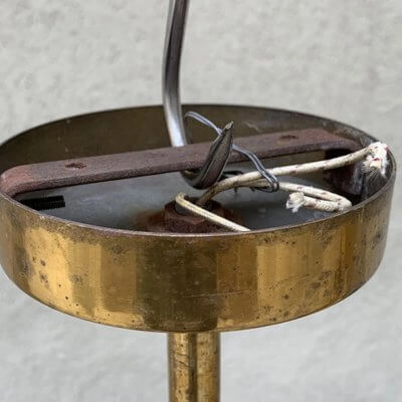 Murano glass and brass sail chandelier, 1960s 17