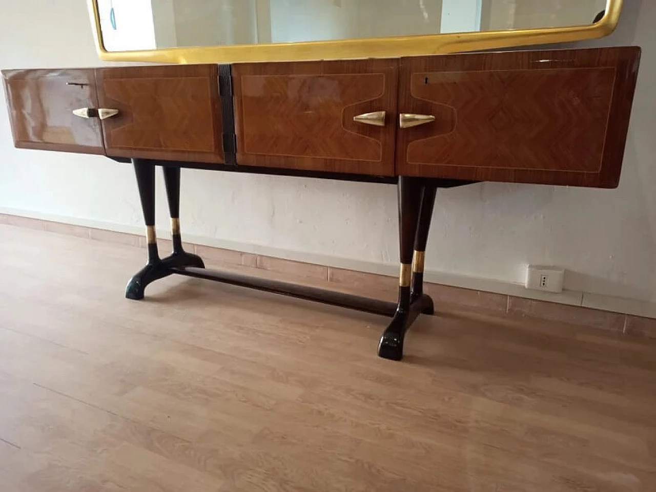 Sideboard with marble top by Vittorio Dassi for Cecchini, 1950s 9