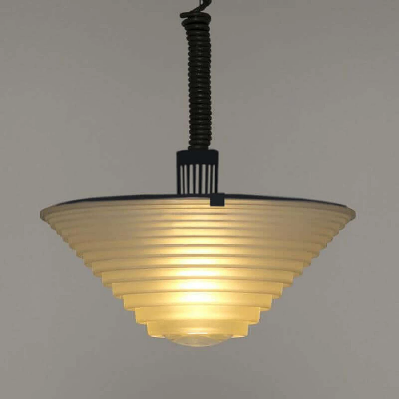 Lampadario Egina 38 di Angelo Mangiarotti per Artemide, anni '70 5